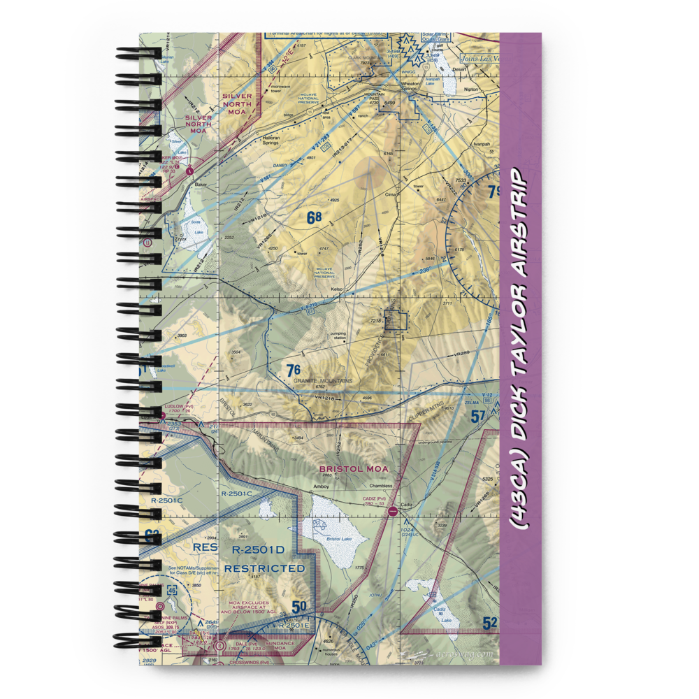 Dick Taylor Airstrip (43CA) VFR Sectional Notebook 