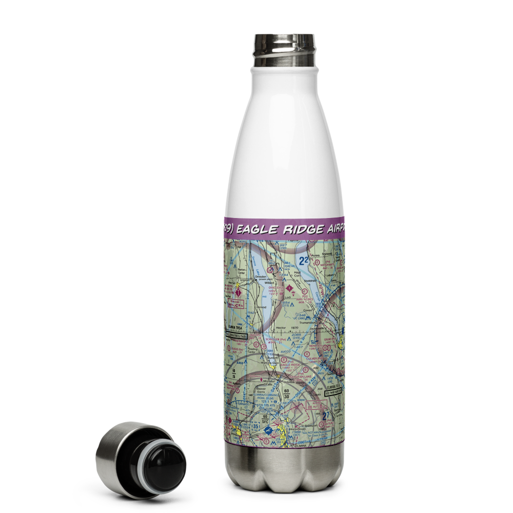 Eagle Ridge Airport (NK09) VFR Sectional Water Bottle 