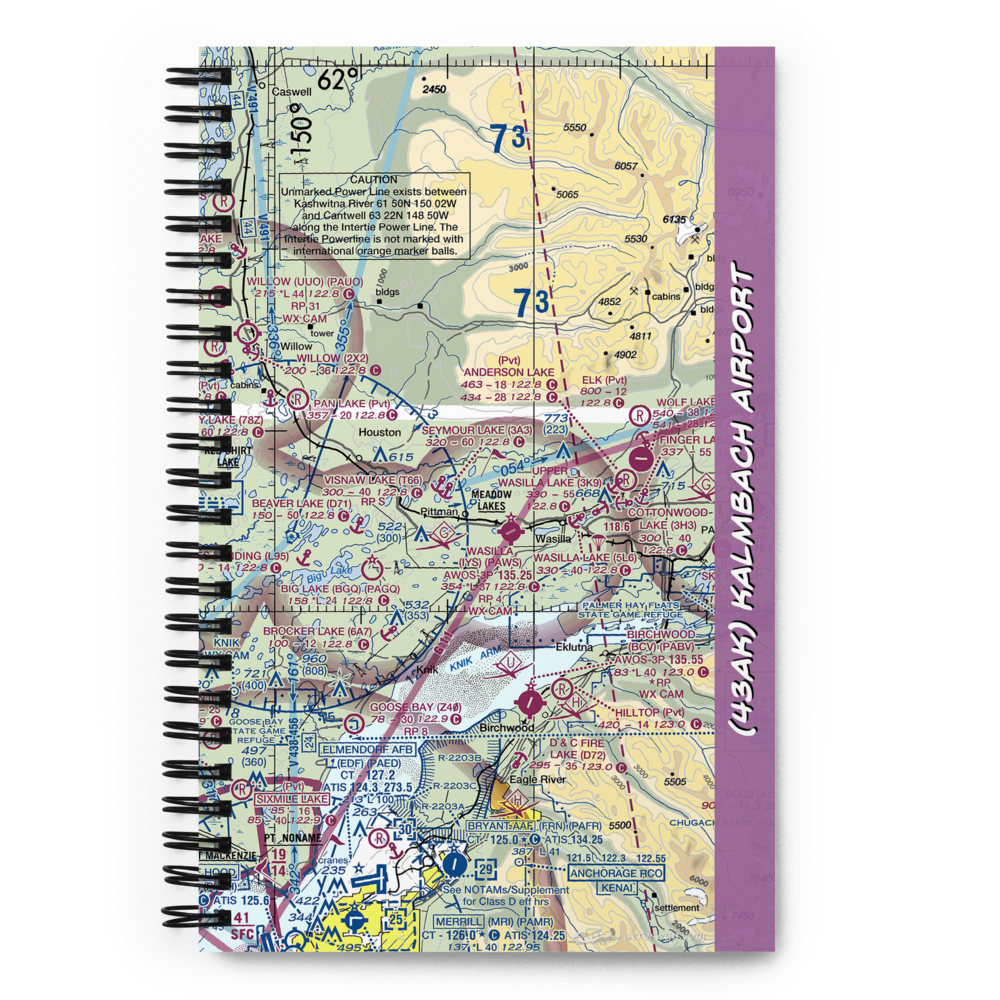 Kalmbach Airport (43AK) VFR Sectional Notebook 