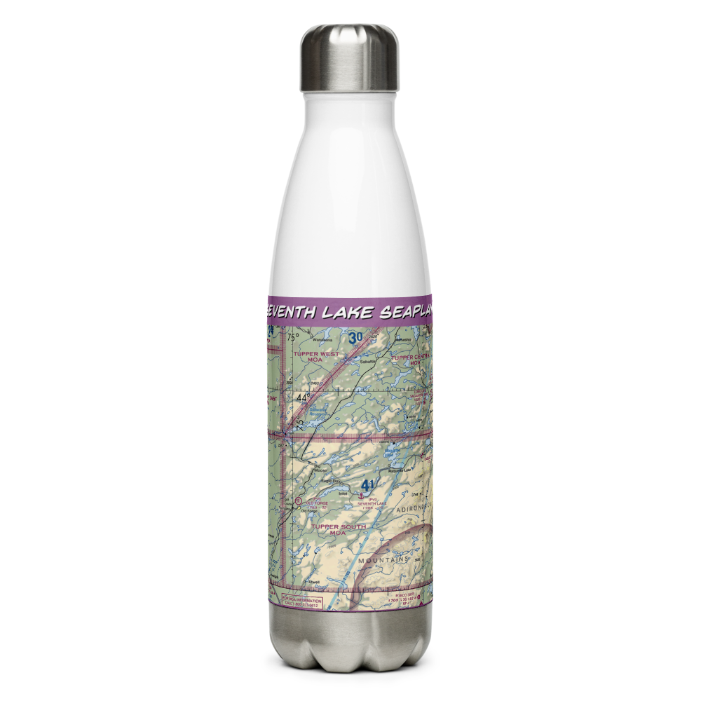 Seventh Lake Seaplane Base (NK15) VFR Sectional Water Bottle 