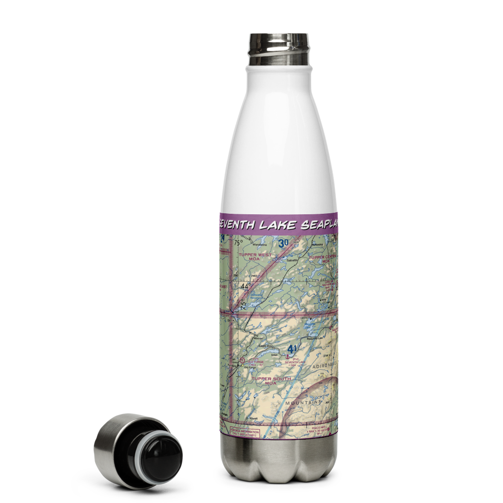 Seventh Lake Seaplane Base (NK15) VFR Sectional Water Bottle 