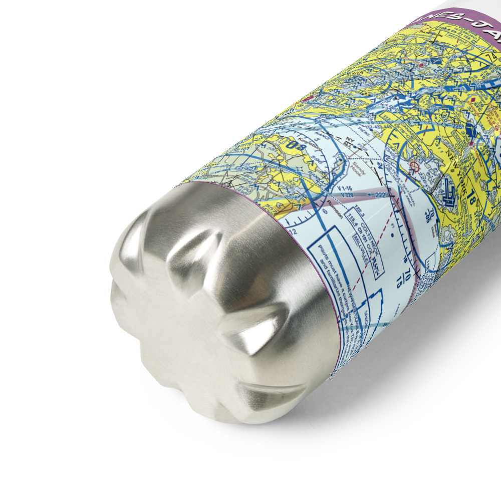 Private Sealanes-Jamaica Bay Seaplane Base (NK30) VFR Sectional Water Bottle 