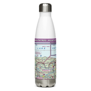 Dawn Patrol Aviation Airport (NK31) VFR Sectional Water Bottle