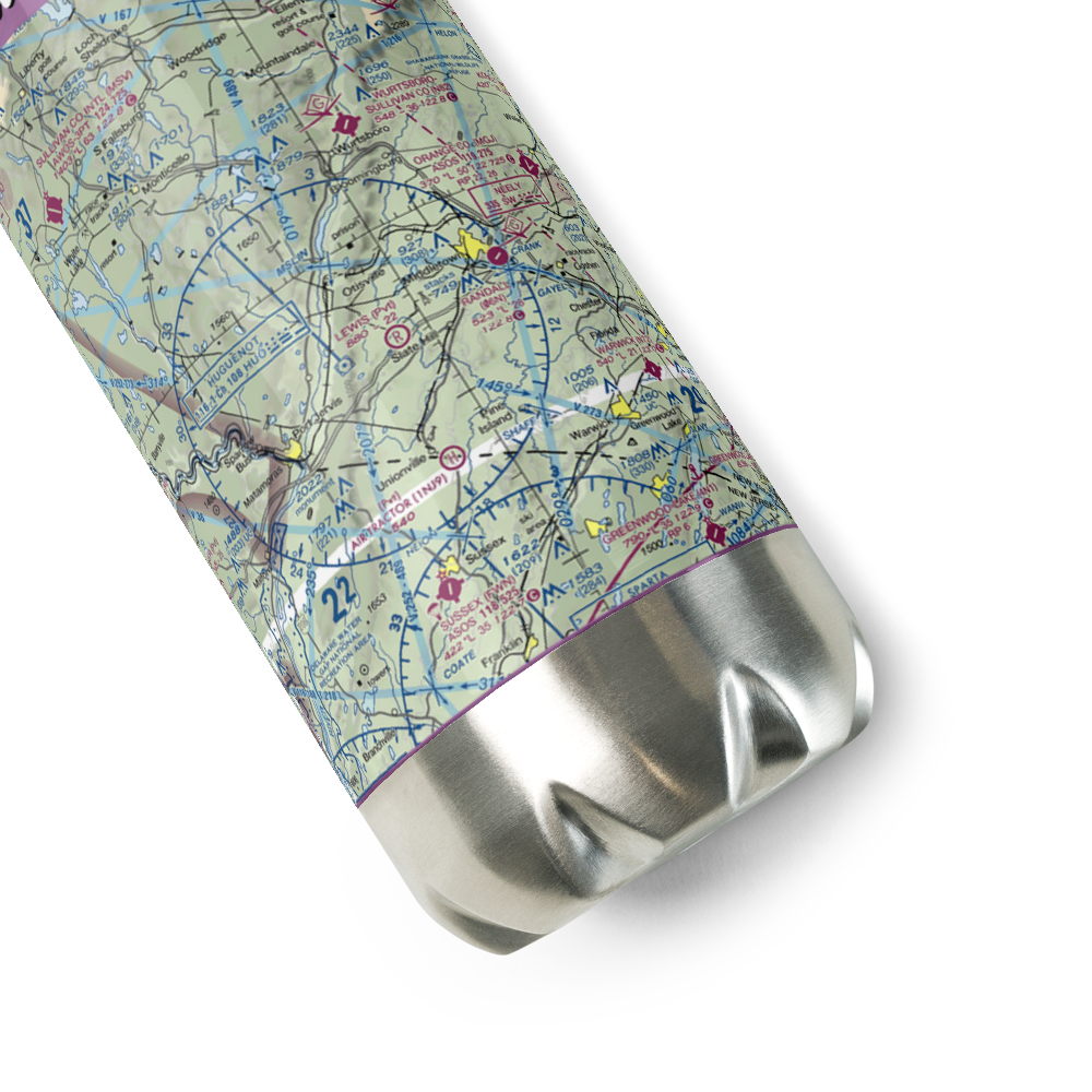 Lewis Landing Airport (NK79) VFR Sectional Water Bottle 