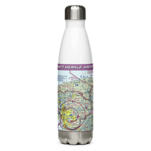 Merkle Airport (NK87) VFR Sectional Water Bottle