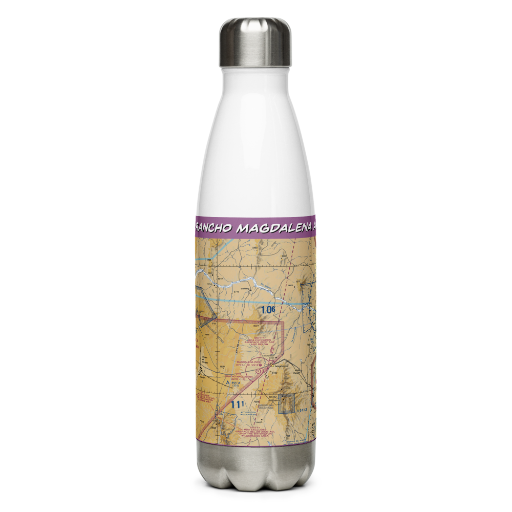 Rancho Magdalena Airport (NM01) VFR Sectional Water Bottle 