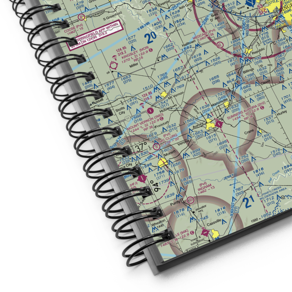 Textor Airport (41MO) VFR Sectional Notebook 