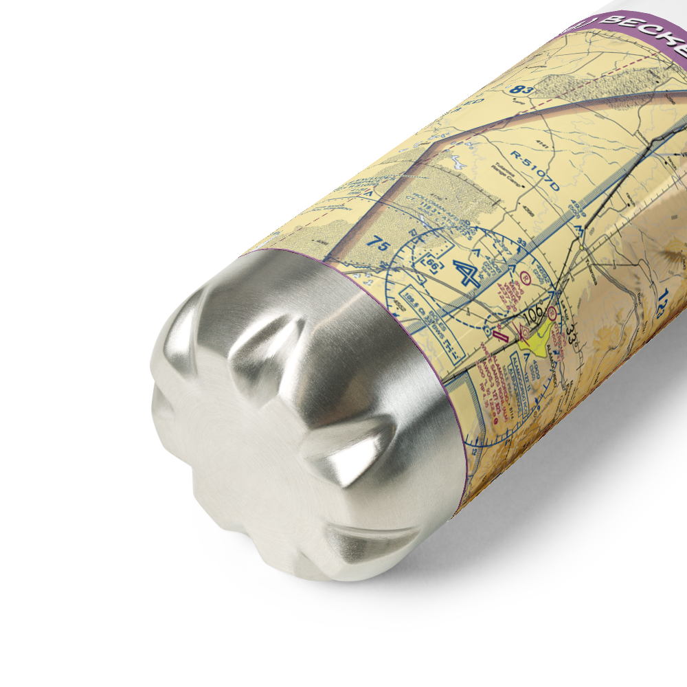 Beckett Farm Airport (NM28) VFR Sectional Water Bottle 