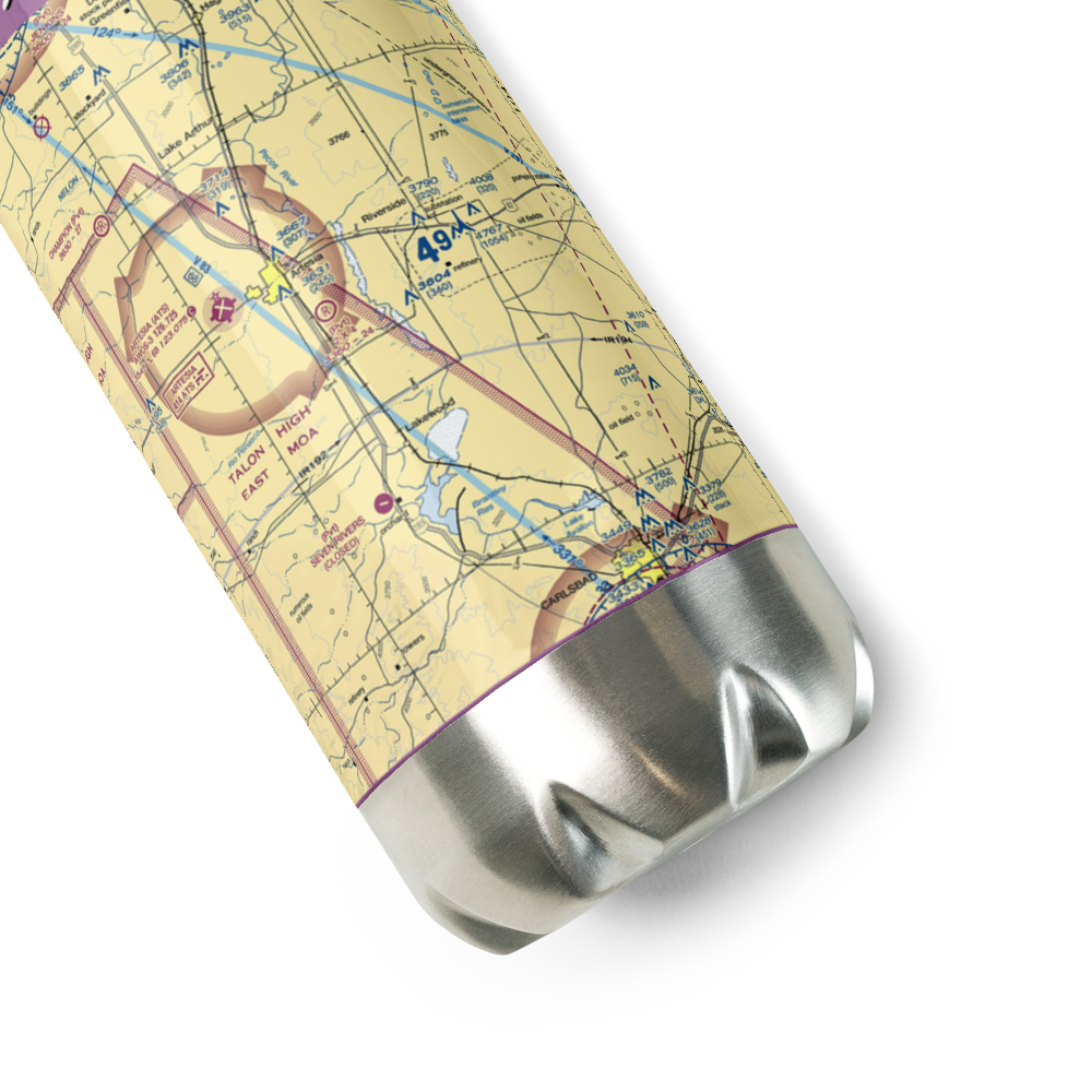 2 X 4 Ranch Airport (NM47) VFR Sectional Water Bottle 