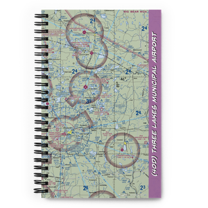 Three Lakes Municipal Airport (40D) VFR Sectional Notebook