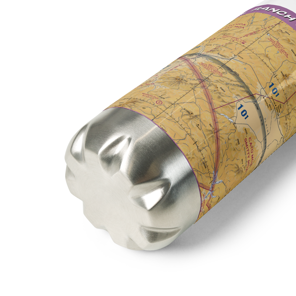 Rael Ranch Horse Pasture Airport (NM68) VFR Sectional Water Bottle 