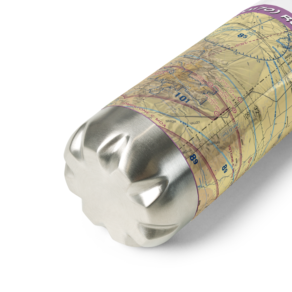 Rodeo Airport (NM70) VFR Sectional Water Bottle 