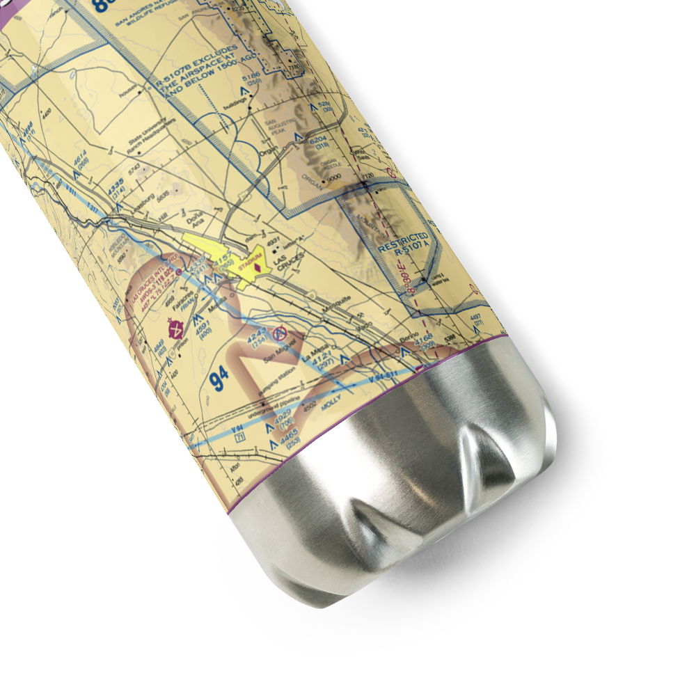 Shoestring Ranch Airport (NM79) VFR Sectional Water Bottle 