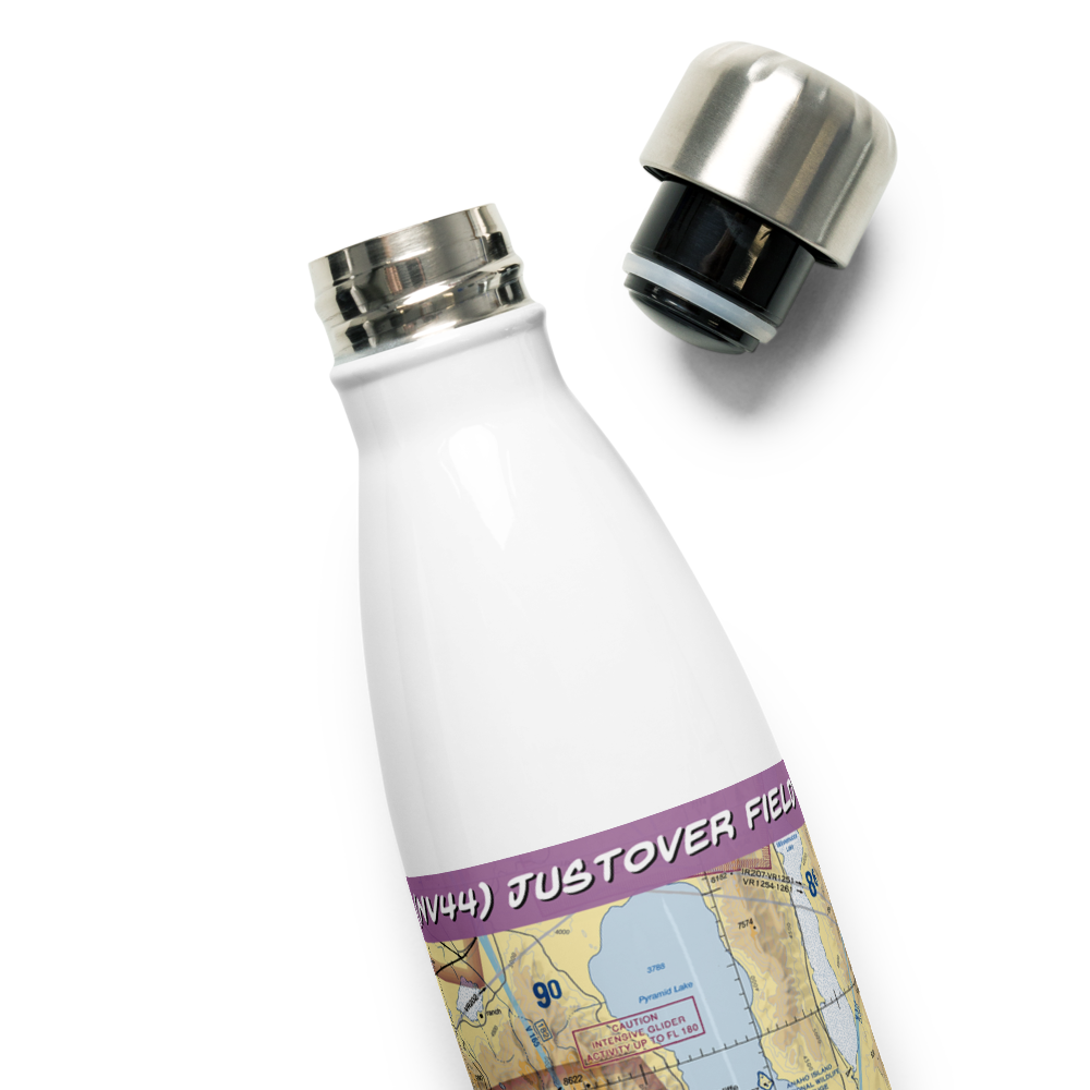 Justover Field (NV44) VFR Sectional Water Bottle 