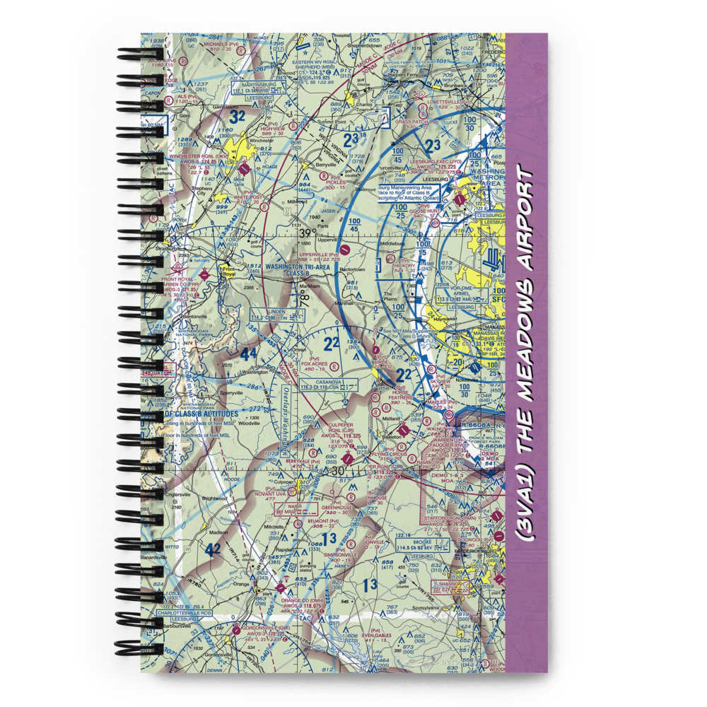 The Meadows Airport (3VA1) VFR Sectional Notebook 