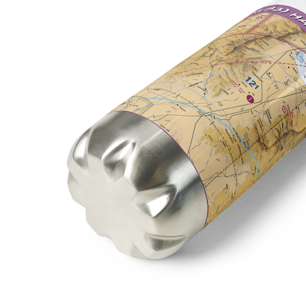 Hadley Airport (NV83) VFR Sectional Water Bottle 