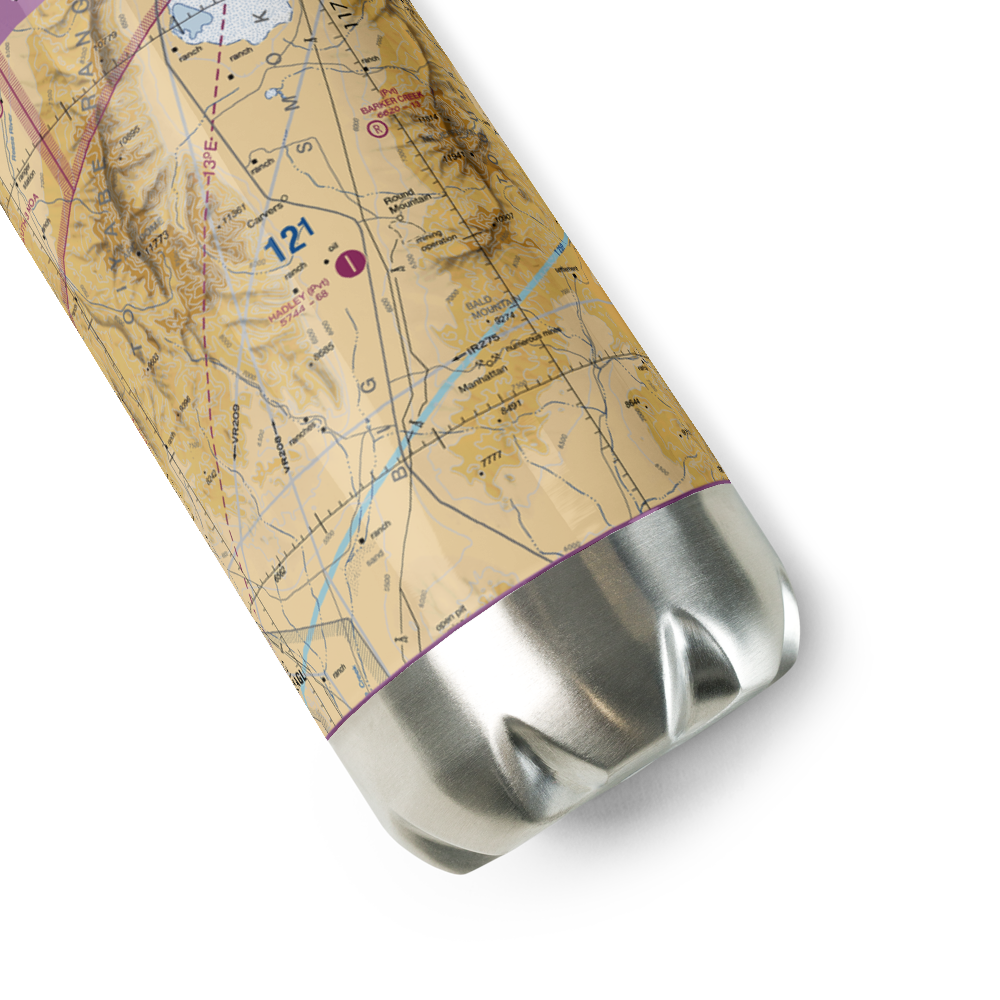 Hadley Airport (NV83) VFR Sectional Water Bottle 