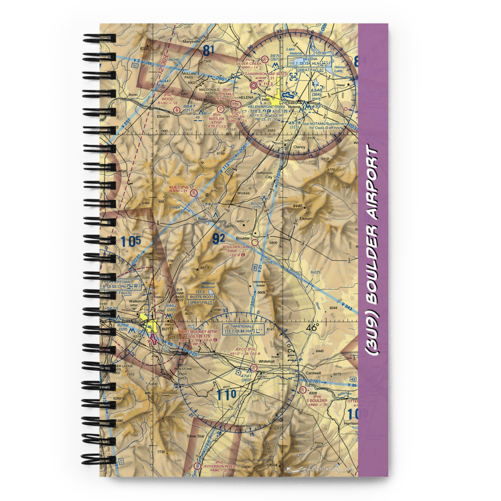 Boulder Airport (3U9) VFR Sectional Notebook 