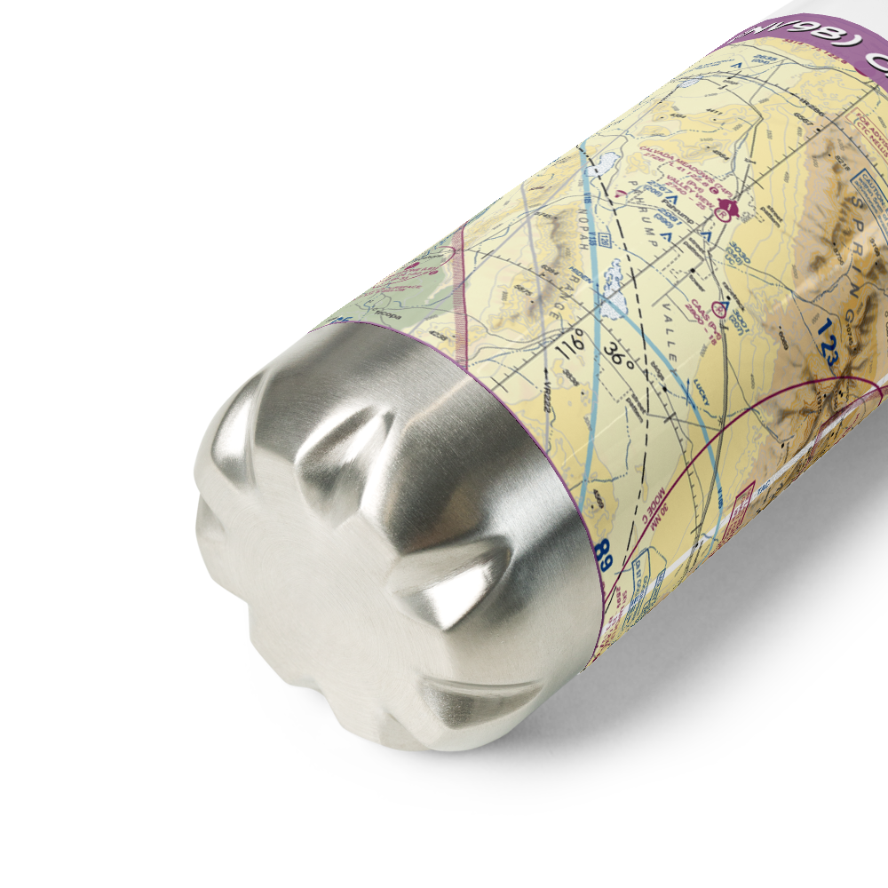 Caas Airport (NV98) VFR Sectional Water Bottle 