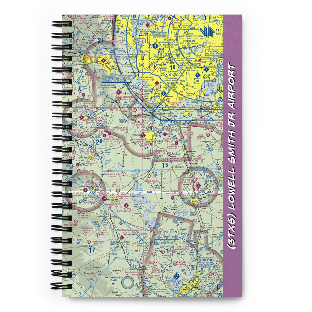 Lowell Smith Jr Airport (3TX6) VFR Sectional Notebook 