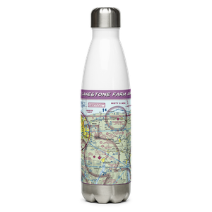 Lakestone Farm Airport (NY11) VFR Sectional Water Bottle