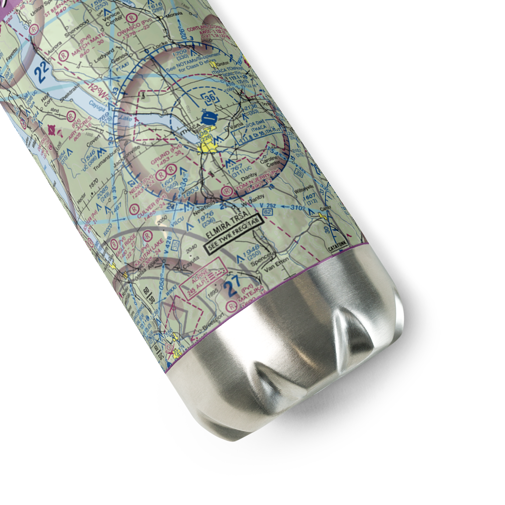 Neno Airport (NY18) VFR Sectional Water Bottle 