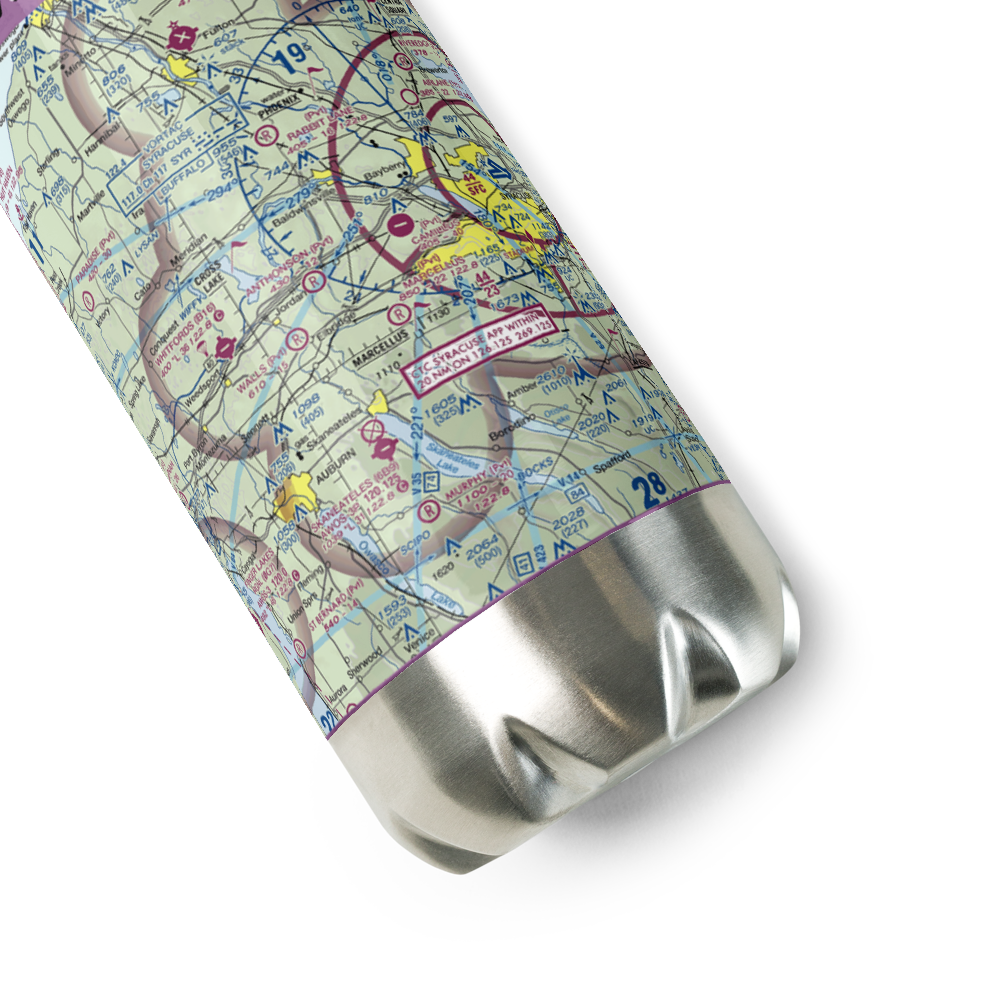 Anthonson Airport (NY28) VFR Sectional Water Bottle 