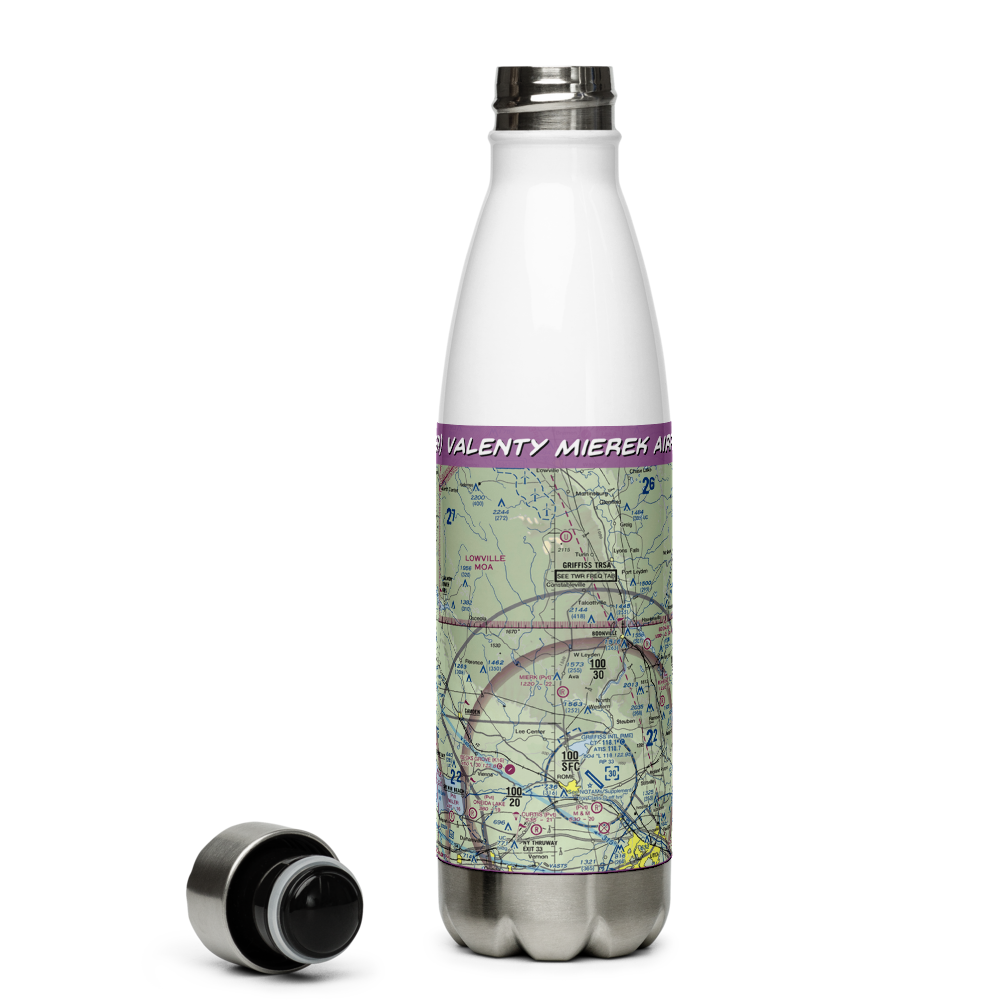 Valenty Mierek Airport (NY59) VFR Sectional Water Bottle 