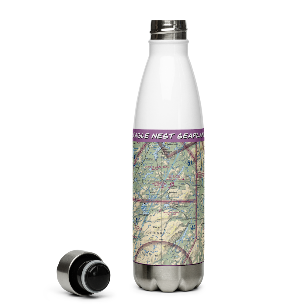 Eagle Nest Seaplane Base (NY61) VFR Sectional Water Bottle 