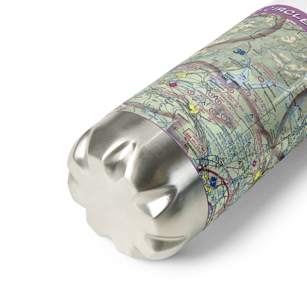 Circle K Ranch Airport (NY65) VFR Sectional Water Bottle 