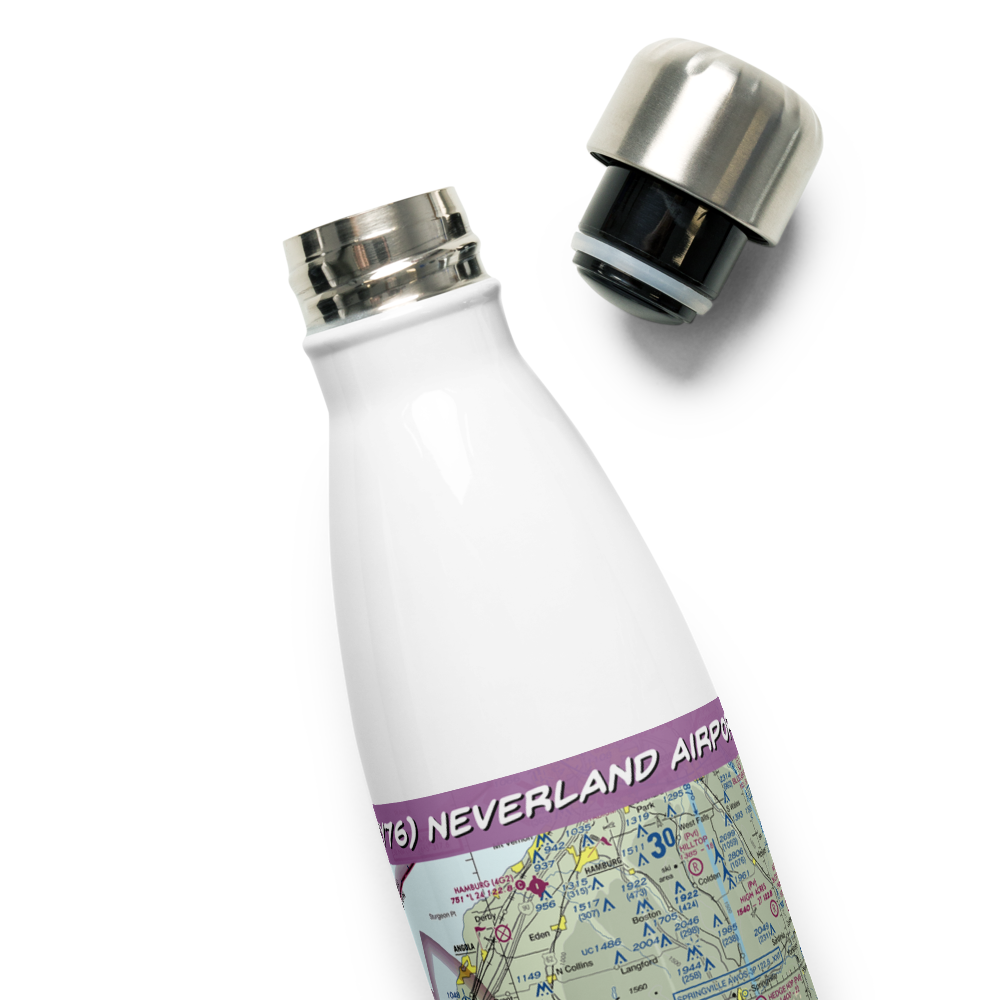 Neverland Airport (NY76) VFR Sectional Water Bottle 