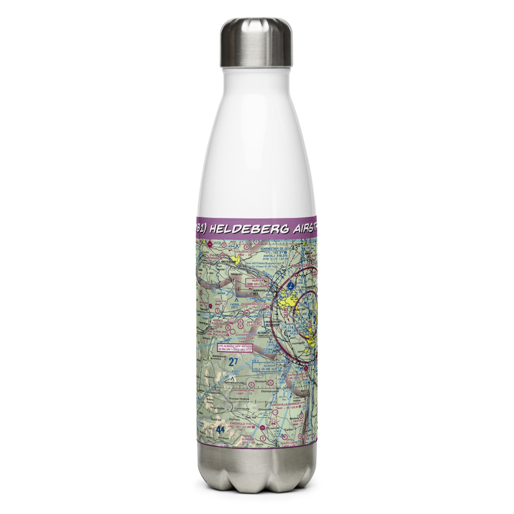 Heldeberg Airstrip (NY81) VFR Sectional Water Bottle 
