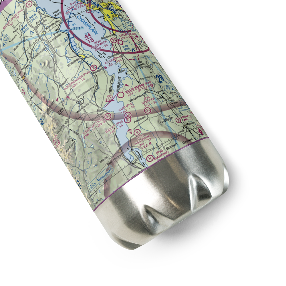 Richter Aero Airport (NY84) VFR Sectional Water Bottle 