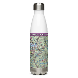 Cloverdale Farm Airport (NY91) VFR Sectional Water Bottle