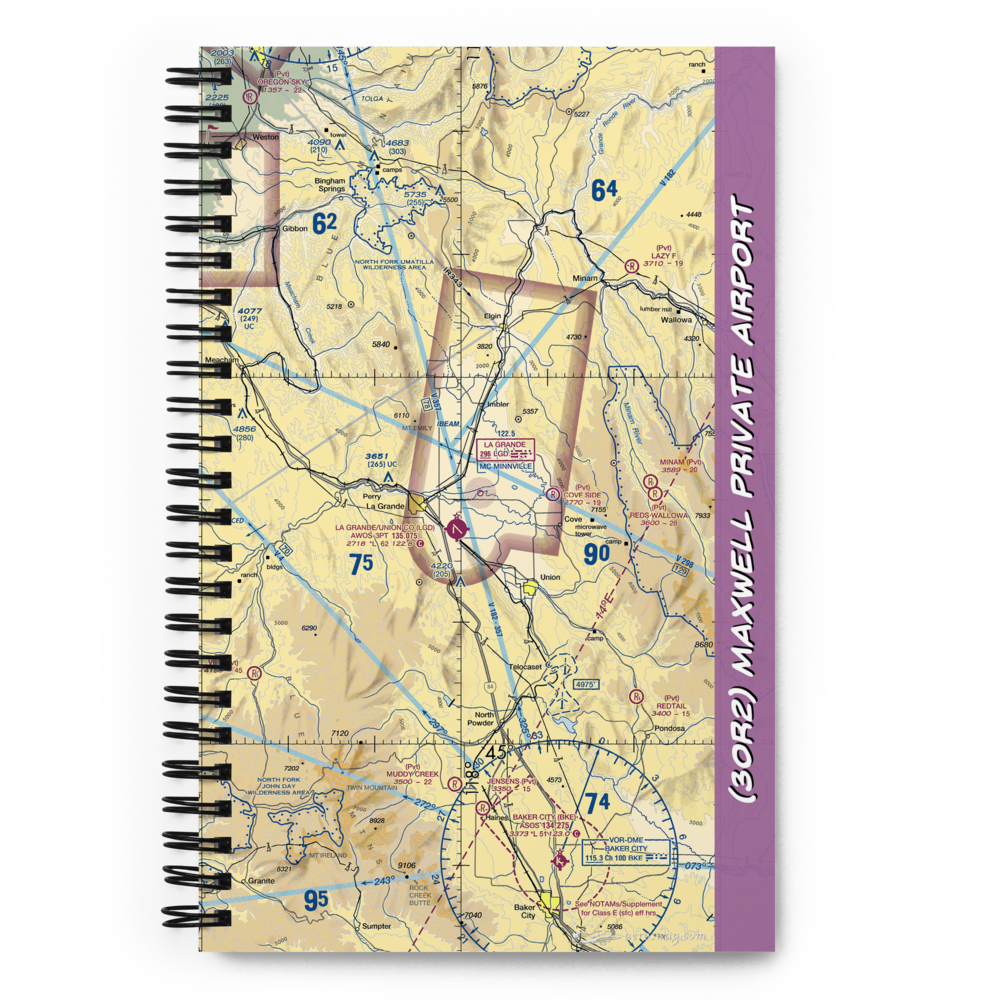 Maxwell Private Airport (3OR2) VFR Sectional Notebook 
