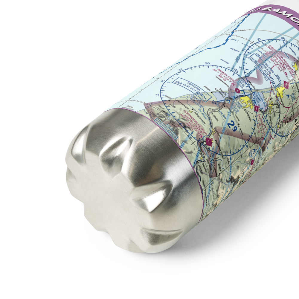 Samoa Field Airport (O33) VFR Sectional Water Bottle 