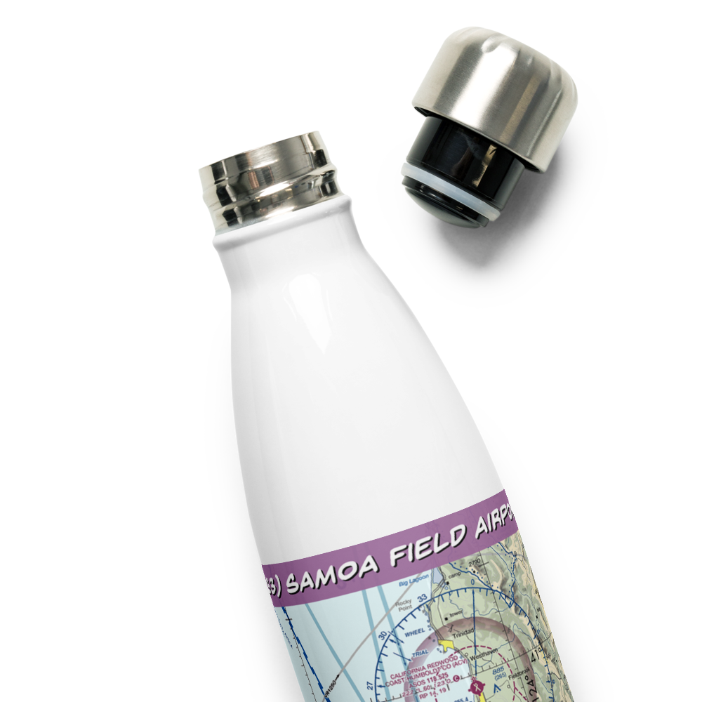 Samoa Field Airport (O33) VFR Sectional Water Bottle 