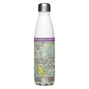 Gundys Airport (O38) VFR Sectional Water Bottle