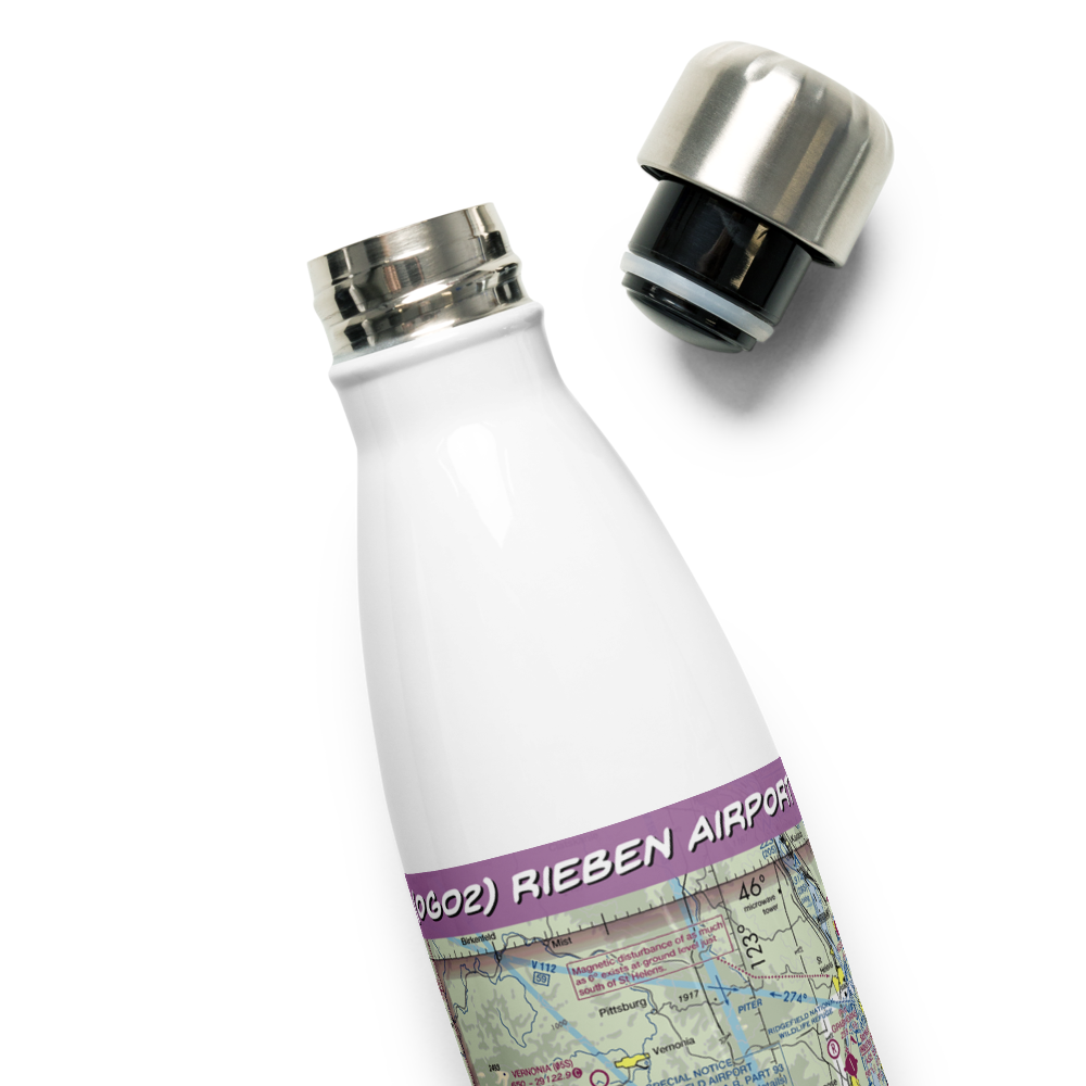 Rieben Airport (OG02) VFR Sectional Water Bottle 