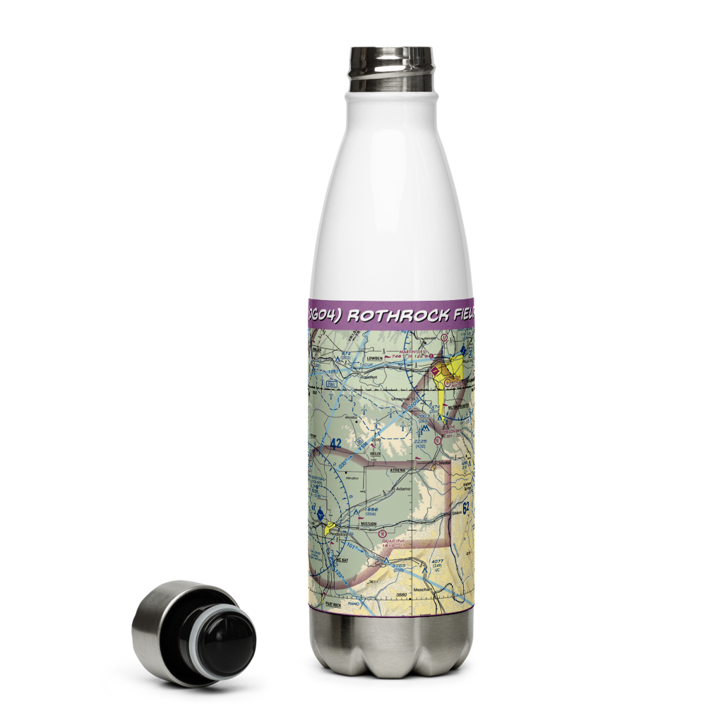 Rothrock Field (OG04) VFR Sectional Water Bottle 