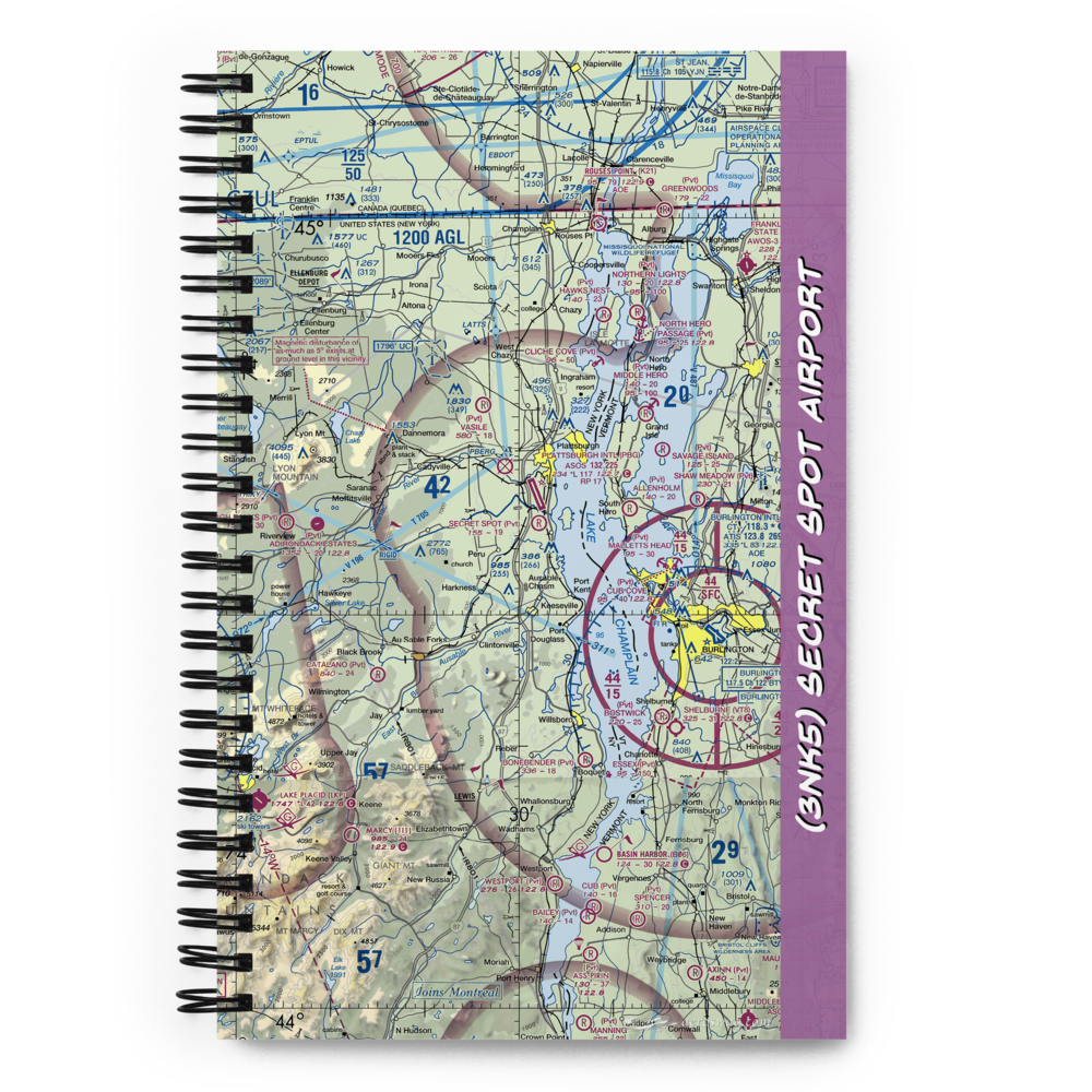 Secret Spot Airport (3NK5) VFR Sectional Notebook 