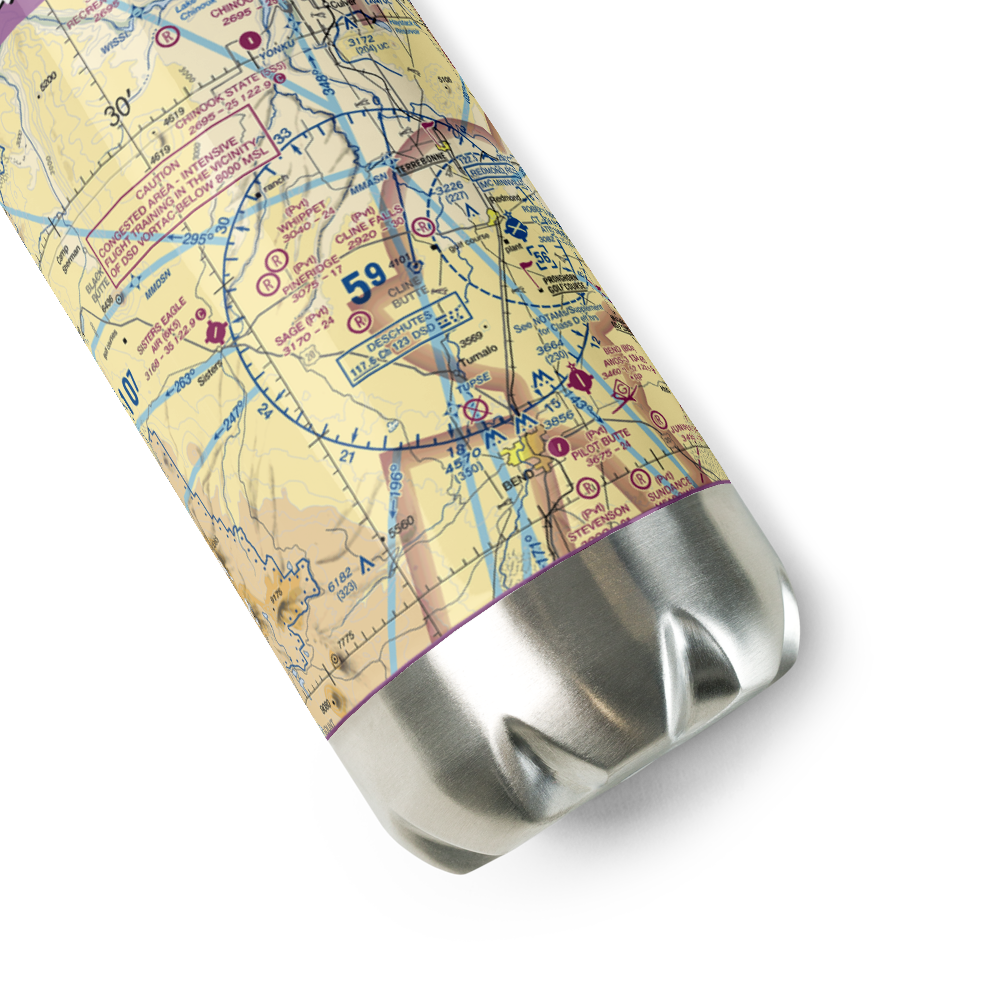 Sage Ranch Airport (OG15) VFR Sectional Water Bottle 