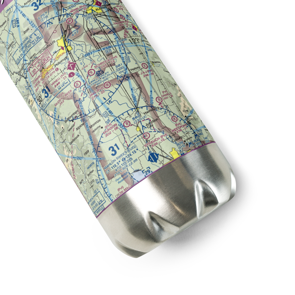 Jim's Airstrip (OG16) VFR Sectional Water Bottle 