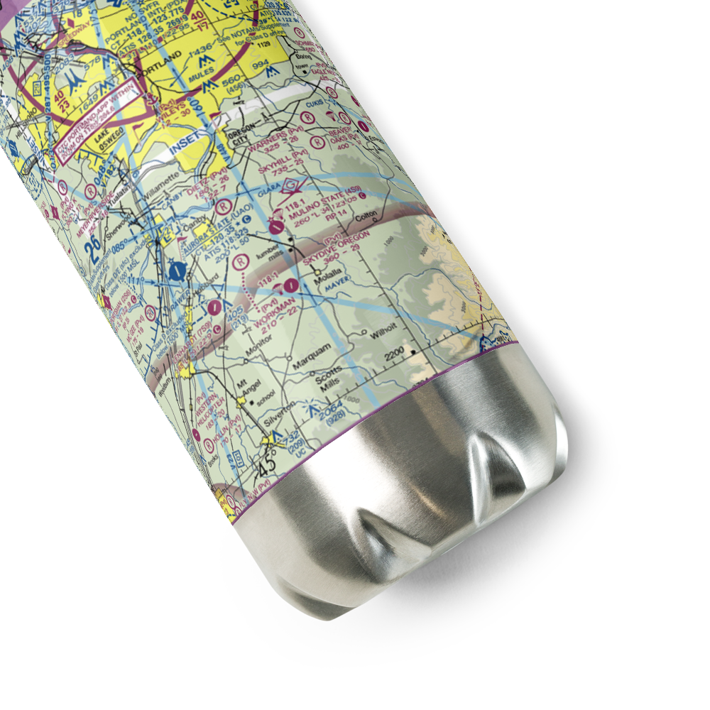 Fairways Airport (OG20) VFR Sectional Water Bottle 