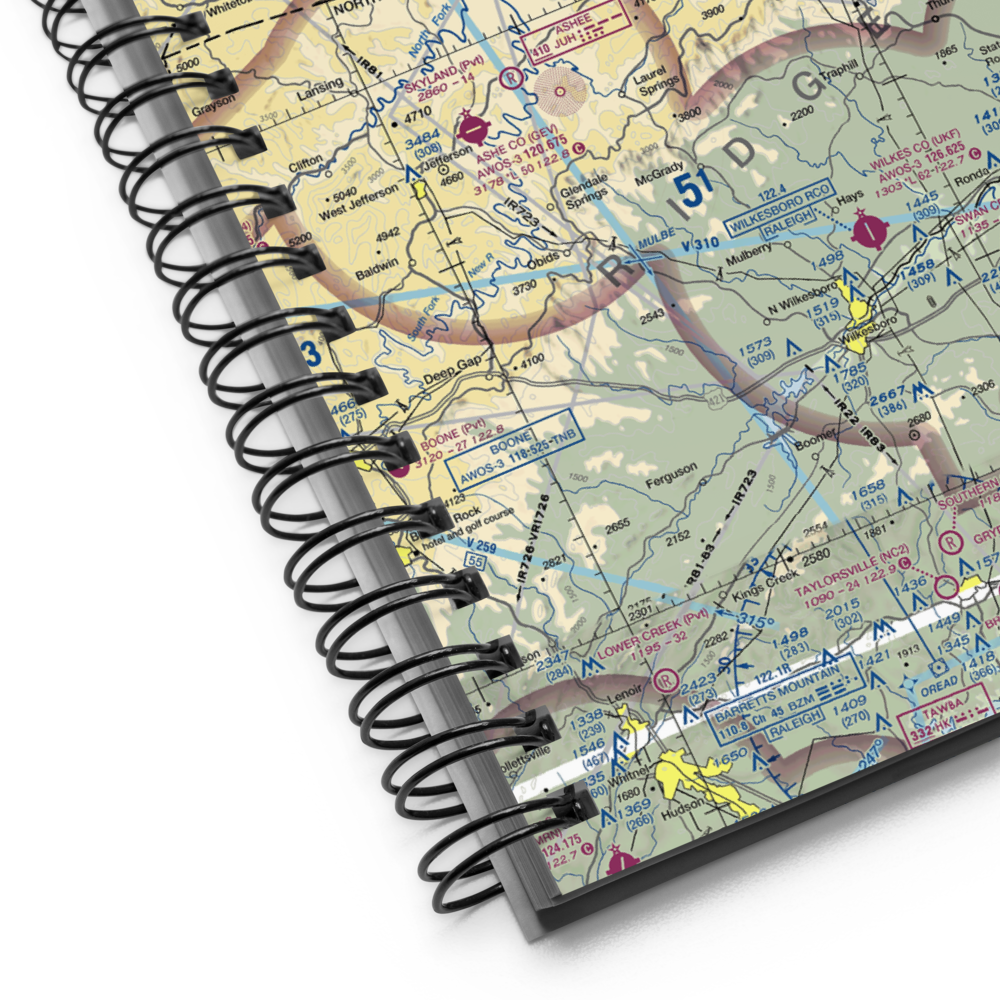 Maxwell Airport (3NC7) VFR Sectional Notebook 