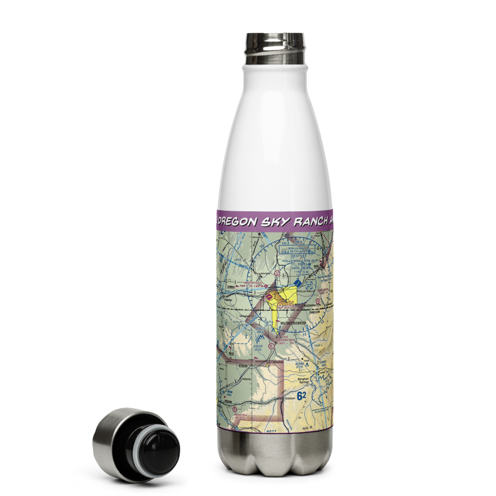 Oregon Sky Ranch Airport (OG33) VFR Sectional Water Bottle 
