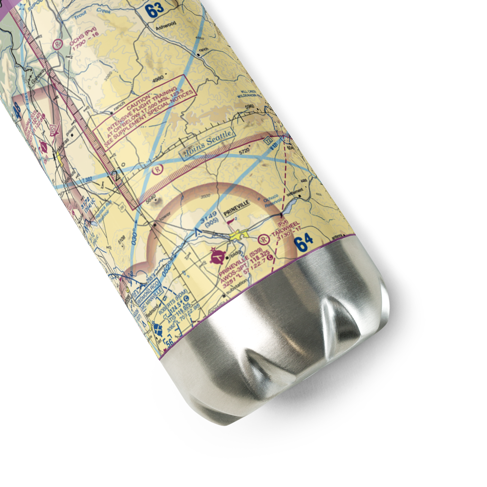 Six Springs Ranch Airport (OG51) VFR Sectional Water Bottle 
