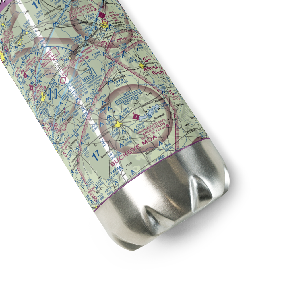 Donner Field (OH28) VFR Sectional Water Bottle 