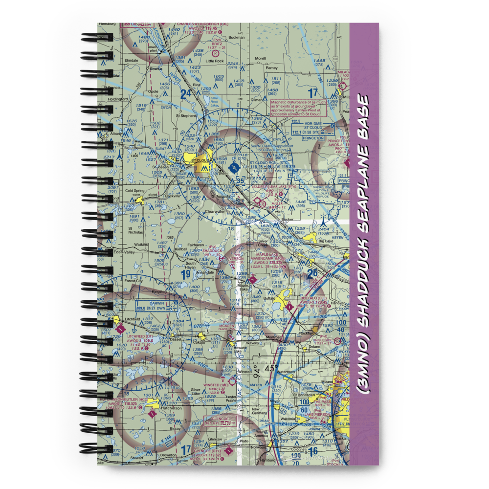 Shadduck Seaplane Base (3MN0) VFR Sectional Notebook 