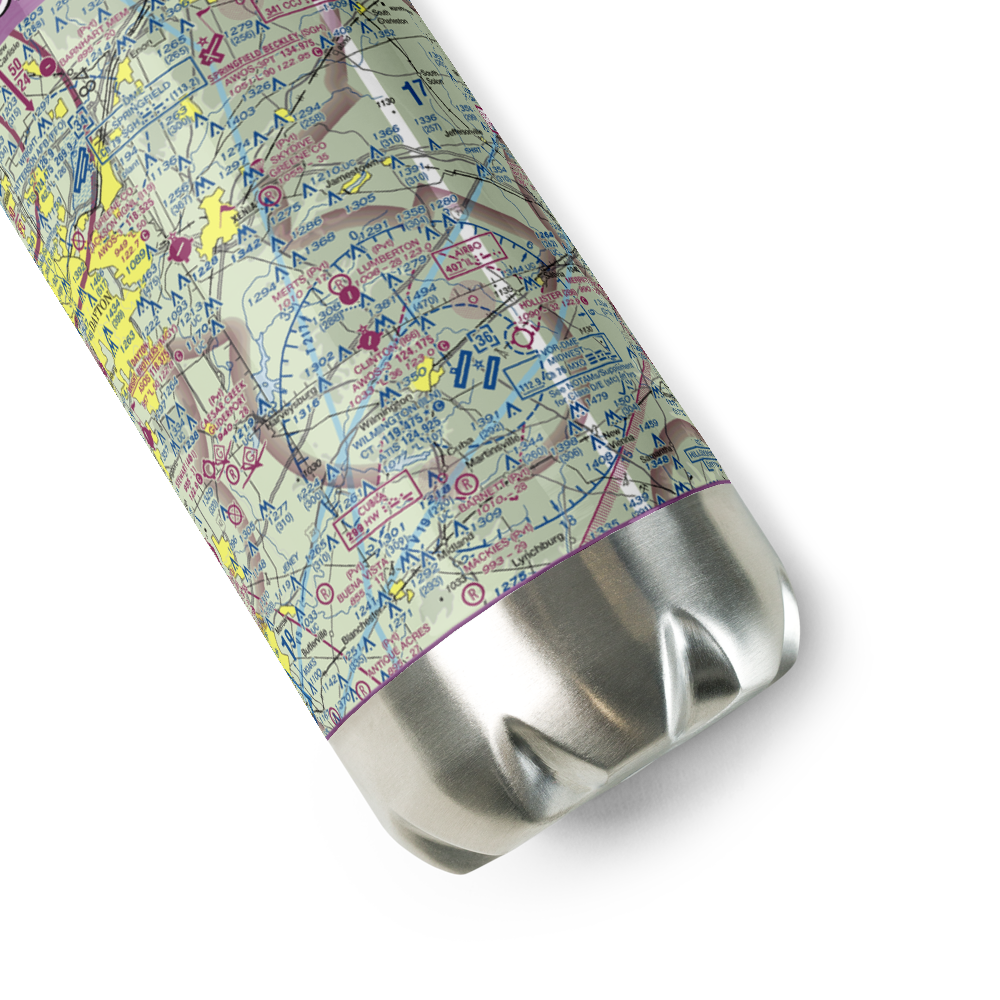 Lumberton Airport (OH77) VFR Sectional Water Bottle 